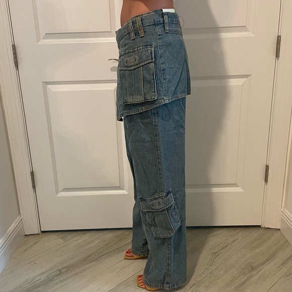 Urban Outfitters Utility Style Cargo Jeans - Picture 2 of 4